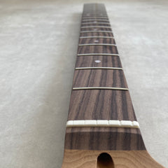Unfinished Roasted Maple / Rosewood Half Paddle guitar neck with Rounded Heel for Strat