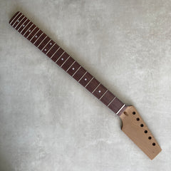 Unfinished Roasted Maple / Rosewood Half Paddle guitar neck with Square Heel for Tele