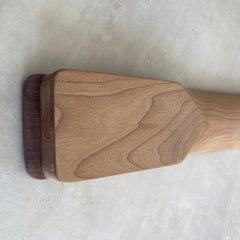 Unfinished Roasted Maple / Rosewood Half Paddle guitar neck with Square Heel for Tele