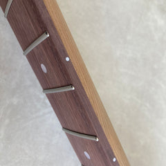 Unfinished Roasted Maple / Rosewood Half Paddle guitar neck with Square Heel for Tele