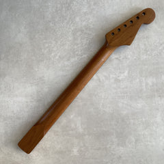 Left Hand Roasted Maple / Rosewood Stratocaster neck - Nitro Satin - SS frets - bone nut