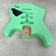 Solid Alder Stratocaster body - Nitro Satin - Surf Green - 2kg