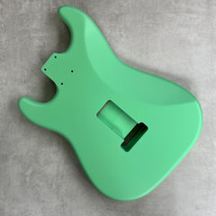 Solid Alder Stratocaster body - Nitro Satin - Surf Green - 2kg