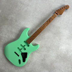 Solid Alder Stratocaster body - Nitro Satin - Surf Green - 2kg