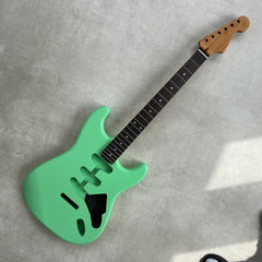 Solid Alder Stratocaster body - Nitro Satin - Surf Green - 2kg
