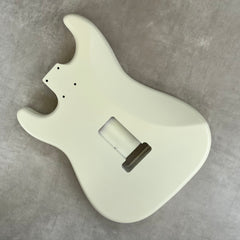 Solid Alder Stratocaster body - Nitro Satin - Vintage White - 2kg