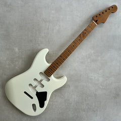 Solid Alder Stratocaster body - Nitro Satin - Vintage White - 2kg