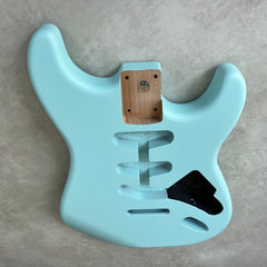 Solid Alder Stratocaster body - Nitro Satin - Sonic Blue - 2kg