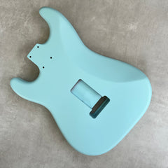Solid Alder Stratocaster body - Nitro Satin - Sonic Blue - 2kg