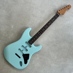 Solid Alder Stratocaster body - Nitro Satin - Sonic Blue - 2kg