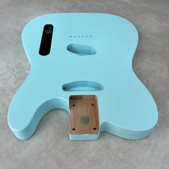 Solid Alder Telecaster body - Nitro Satin - Sonic Blue - 2kg