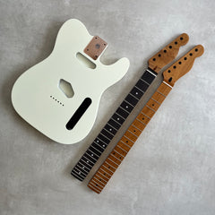 Solid Alder Telecaster body - Nitro Satin - Vintage White - 2kg