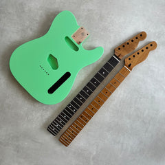 Solid Alder Telecaster body - Nitro Satin - Surf Green - 2kg
