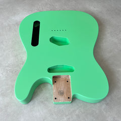 Solid Alder Telecaster body - Nitro Satin - Surf Green - 2kg