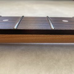 Left Hand Roasted Maple / Rosewood Telecaster neck - Nitro Satin - Headstock adjusted